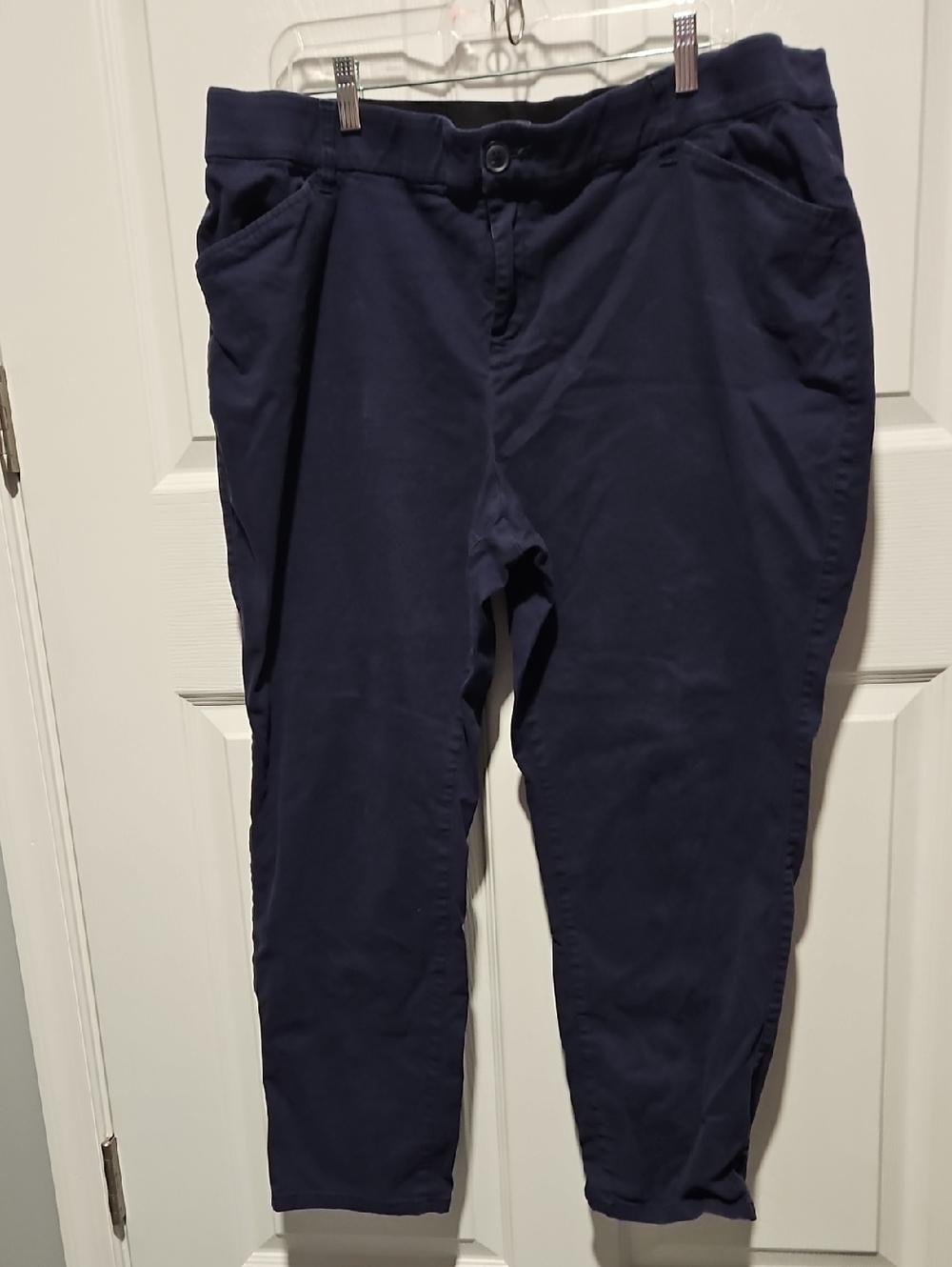 Lane Bryant Navy Stretch Chino Pants